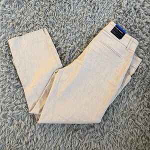 Hilary Radley Light Tan Slim Fit Pants